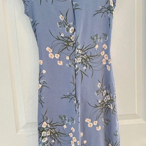 Reformation Blue Floral Frasier Midi Dress - Picture 10 of 10